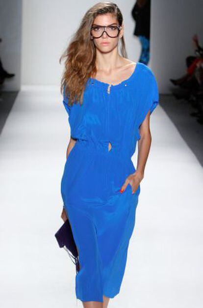 La modelo valenciana Marta Ortiz en Nueva York.