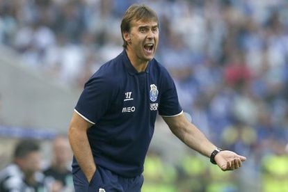 Lopetegui, en un partido del Oporto.