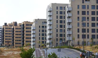 Bloques de pisos del Plan Joven de la Comunidad de Madrid en Tres Cantos.