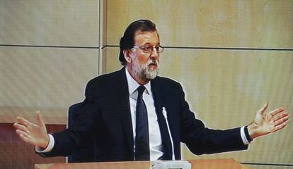 El president del Govern espanyol, Mariano Rajoy, presta declaració com a testimoni en el judici de corrupció de la trama Gürtel.