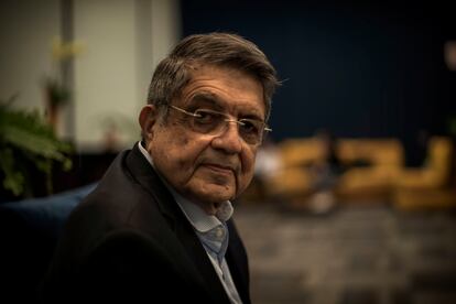 The writer Sergio Ramírez at the Guadalajara International Book Fair on November 29, 2021.