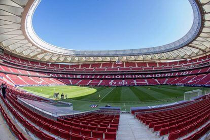 Imatge panoràmica de l'estadi Wanda Metropolitano.