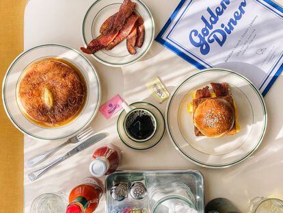 Desayuno del Golden Diner, en una imagen proporcionada por el restaurante.