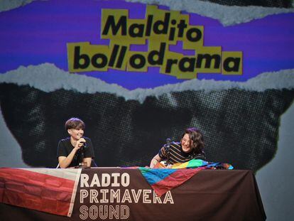 Terci y Bake durante el programa en directo del podcast Maldito Bollodrama.