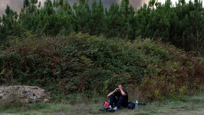 Un bosque en llamas en Herm, Francia, el pasado 12 septiembre.