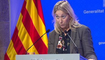 La portavoz del Gobierno catalán, Neus Munté.