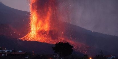 Imagen de archivo de la erupción en el volcán de la Palma.