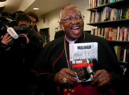 El ex-arzobispo Milingo, en la presentación de su libro en Roma