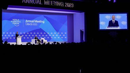 Sesión del Foro de Davos.