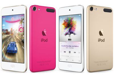 La nueva gama de iPod Touch recién presentada.