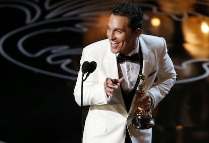 Matthew McConaughey, winner of the Oscar for best actor for 'Dallas Buyers Club'.