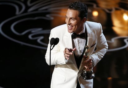 Matthew McConaughey, ganador del Oscar al mejor actor por su papel en 'Dallas Buyers Club'.