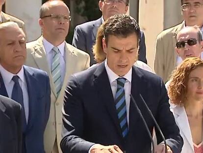 Sánchez durante la presentación del comité.
