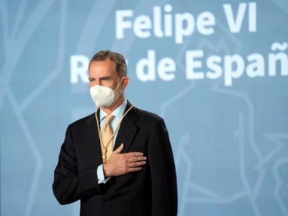 El rey Felipe VI recibe la Medalla de Honor de Andalucía, este 14 de junio en Sevilla.
