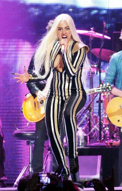 La cantante Lady Gaga, en una actuación en Nueva Jersey.