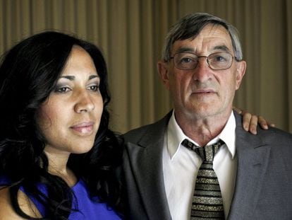 Tanya y Cándido Ibar, la mujer y el padre de Pablo Ibar, condenado a cadena perpetua por un triple asesinato en Estados Unidos, en una imagen de archivo.