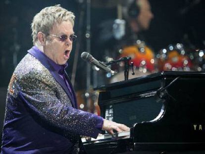 Elton John, en un recital al Sant Jordi el 2014.