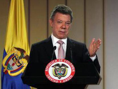 En la imagen, el presidente colombiano, Juan Manuel Santos. EFE/Archivo