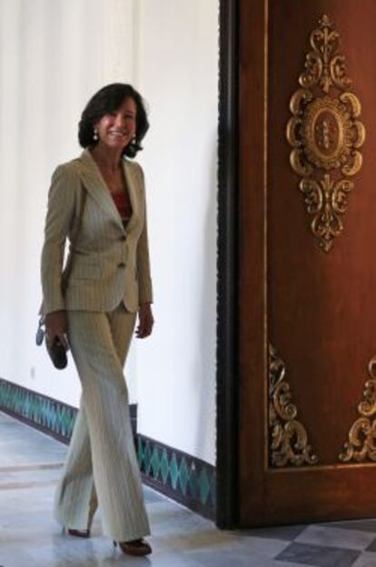 La presidenta de Banco Santander, Ana Botin, el pasado 26 de septiembre.