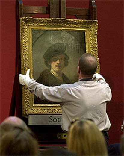 El cuadro de Rembrandt subastado en Londres.