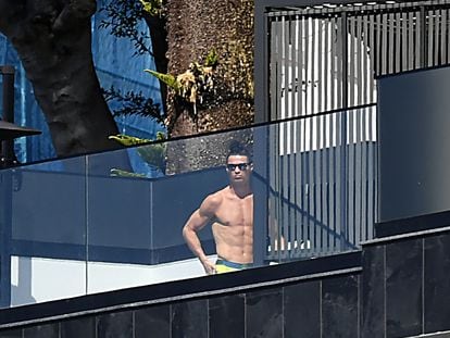 Cristiano Ronaldo en su casa de Funchal, en Madeira, en 2020.