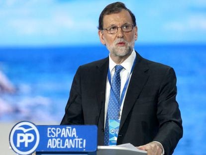 Mariano Rajoy en el congreso nacional del PP.