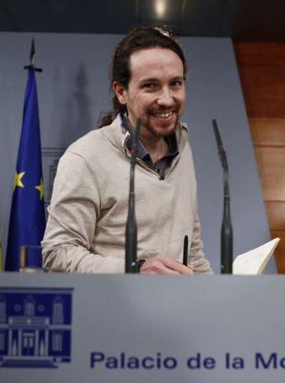 Pablo Iglesias, el pasado lunes en La Moncloa.