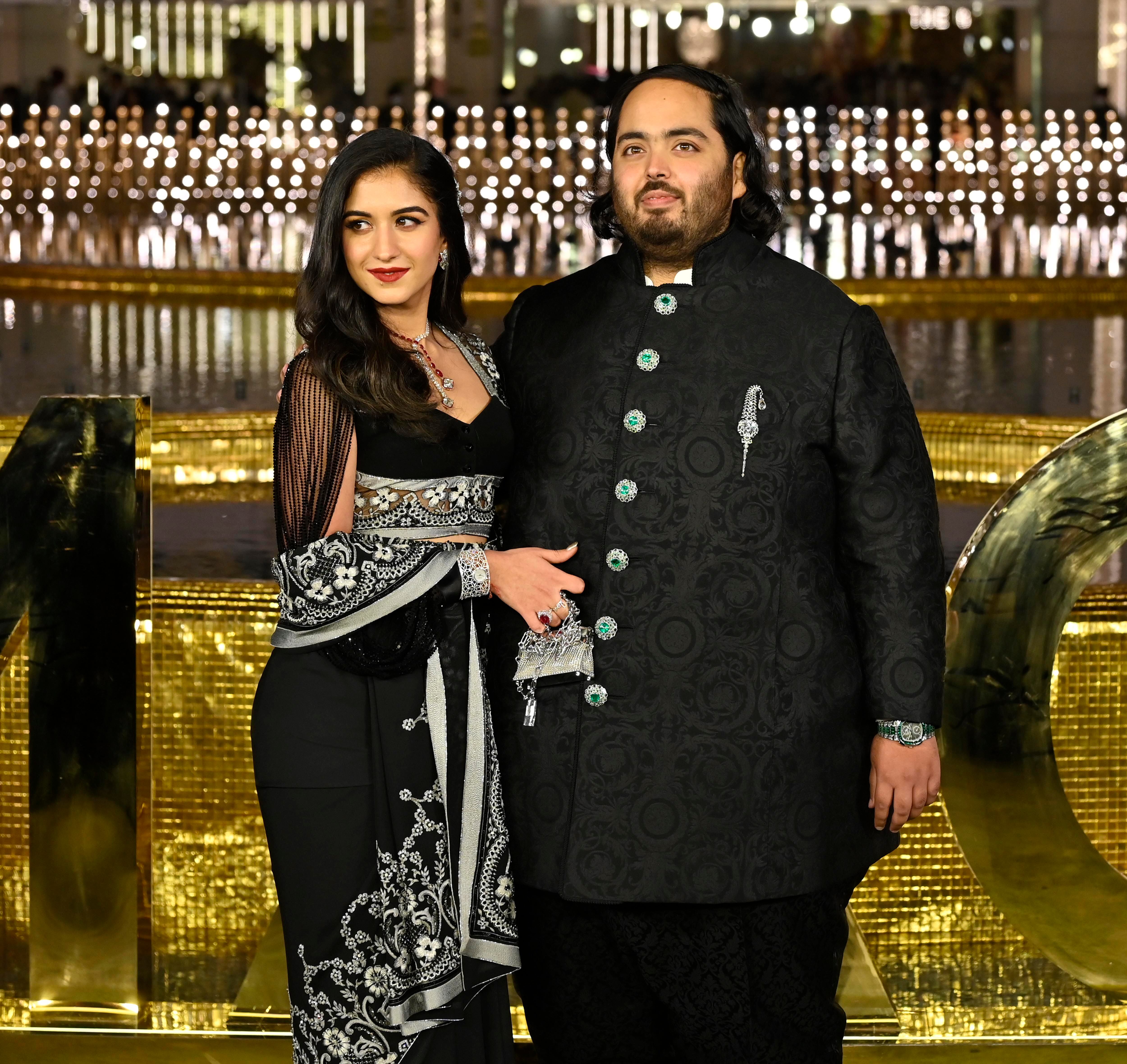 Radhika Merchant y Anant Ambani, en Bombay (India), el 31 de marzo de 2023.