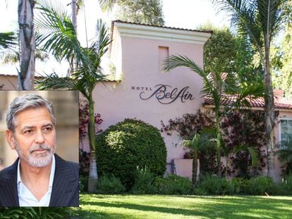 El hotel Bel-Air, uno de los nueve alojamientos de la cadena Dorchester Collection, propiedad del sultán de Brunéi y que el actor George Clooney llama a boicotear.