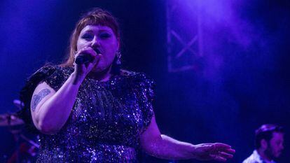 Beth Ditto durante su concierto en la sala Joy Eslava. 