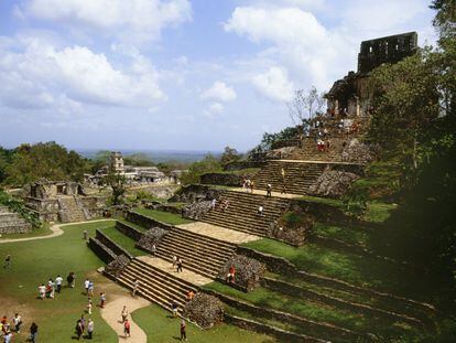 Turistas en las ruinas de Palenque, el año pasado.