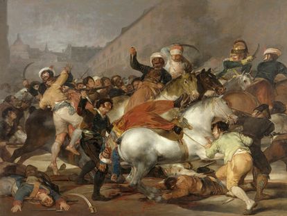 Cuadro titulado ‘El dos de mayo de 1808 en Madrid’, también llamado ‘La carga de los mamelucos’, de Francisco de Goya.