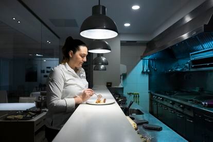 Martínez opened the Lienzo restaurant seven years ago, which has just received a Michelin star. 