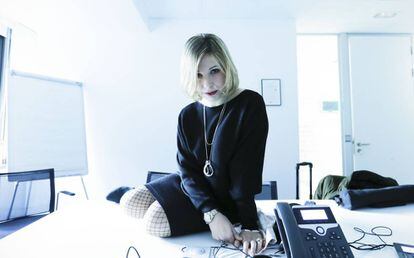 La escritora Inma López Silva, este jueves en Madrid.