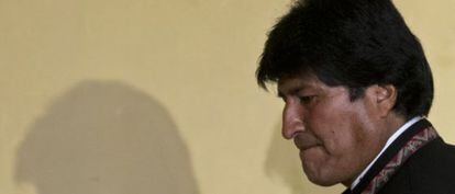 El presidente de Bolivia, Evo Morales, en Madrid el 3 de septiembre. 