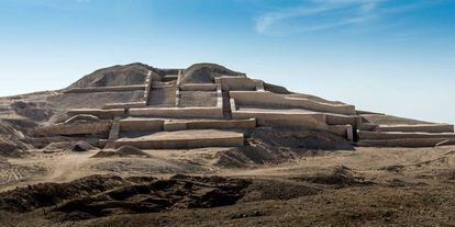 Pirámide precolombina de Cahuachi, en Nazca.