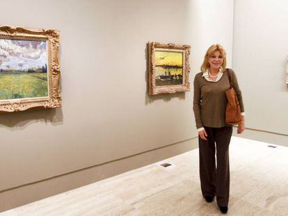 Carmen Cervera en la exposición Impresionismo y aire libre. De Corot a Van Gogh, realizada en 2013 en el museo Thyssen de Madrid.
