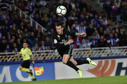 Gareth Bale en la acción del gol del 1-3 a la Real Sociedad.