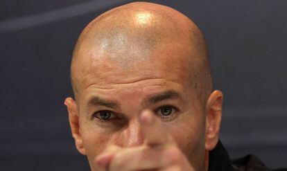 Zidane, en rueda de prensa.