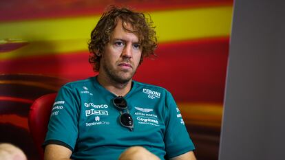Sebastian Vettel, el viernes en el Gran Premio de España en Montmeló.