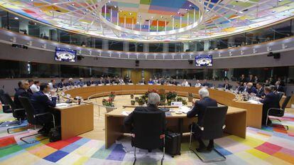 Reunión en Bruselas para abordar el acuerdo de salida de Reino Unido de la UE el pasado domingo.