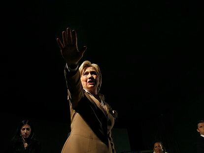 Hillary Clinton, en un acto electoral en Tejas.