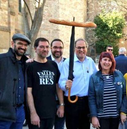 Quim Torra celebrant els 100 anys de la Colla de Sabadell.