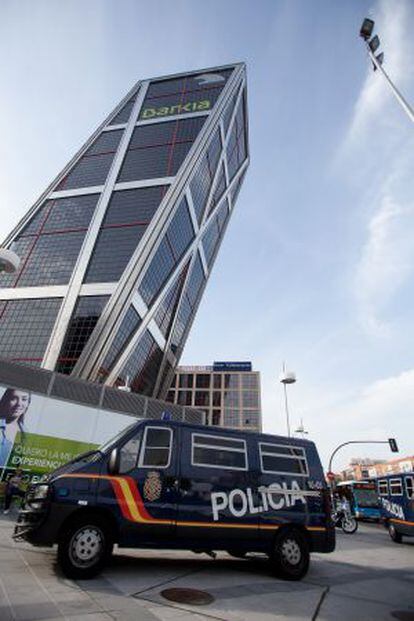 Oficinas de Bankia en una de las Torres Kio.