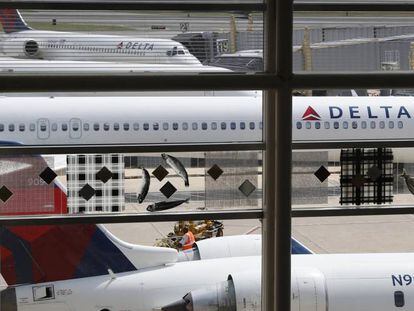 Terminal de Delta Air Lines en el aeropuerto de Washington