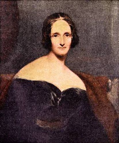 Retrato de Mary W. Shelley.