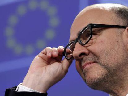 El comisario de Asuntos Econ&oacute;micos de la UE, Pierre Moscovici.  