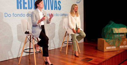 María García y Susana Ortiz durante la presentación del proyecto.