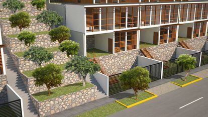 Imagen del proyecto arquitectónico de Villa Corintios proporcionadas por Rafael Moya.