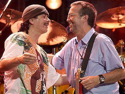 Carlos Santana y Eric Clapton